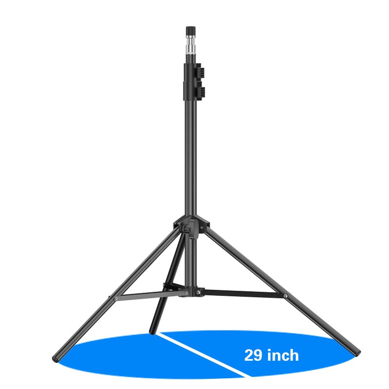 EMART 7 Ft Light Stand for Photography, Portable Photo Video Lighting Tripod with Carry Case for Speedlight, Flash, Softbox, Strobe, Camera, Selfie, Photographic Portrait -1 Pack - Image 4